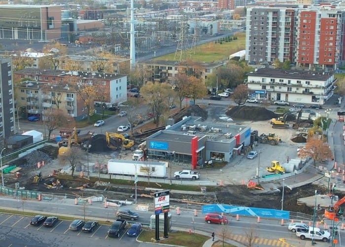 Travaux d'égout et de conduite d'eau — Intersection Jean-Talon Est et boulevard Viau
